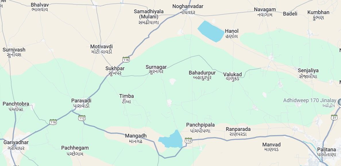 Map of Dharampur Tirth